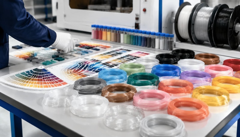 Custom color and material sample development