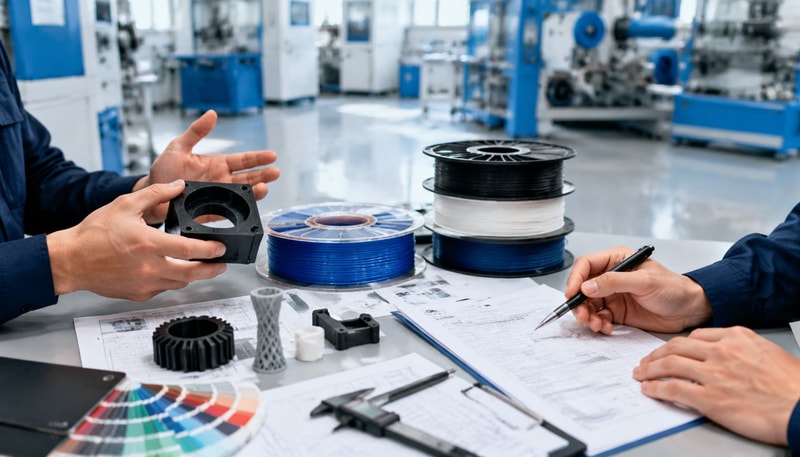 Engineering support process for custom materials