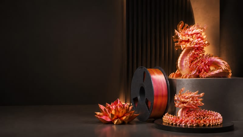 PLA+ Silk Dual Color filament
