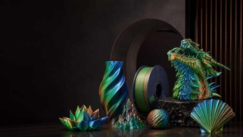 PLA+ Silk Tri Color filament