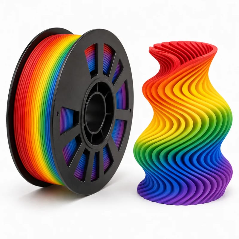 Rainbow PLA in Rainbow 01