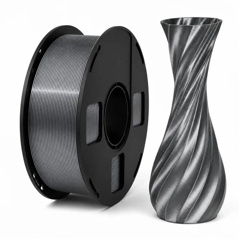 Silk PLA+ in Grey