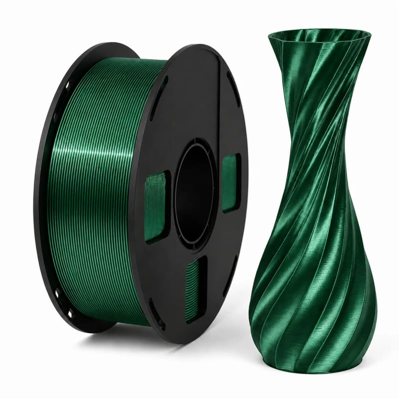 Silk PLA+ in Jade Green