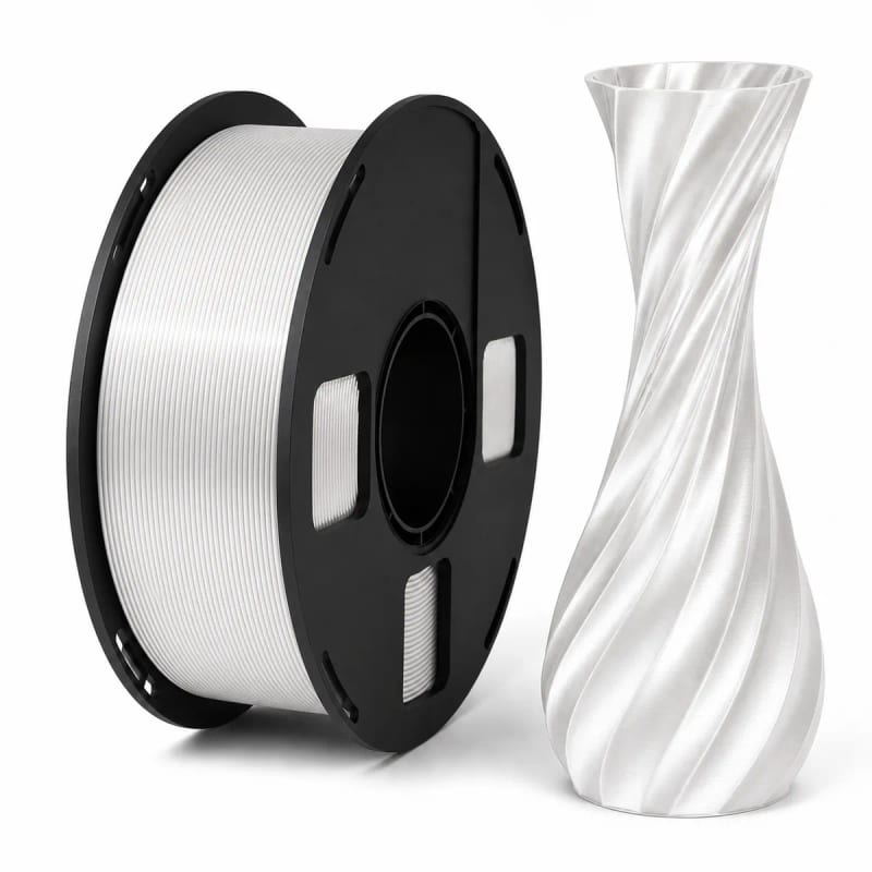 Silk PLA+ in White